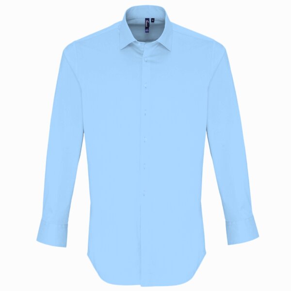 Premier Long Sleeve Stretch Fit Poplin Shirt Thumbnail